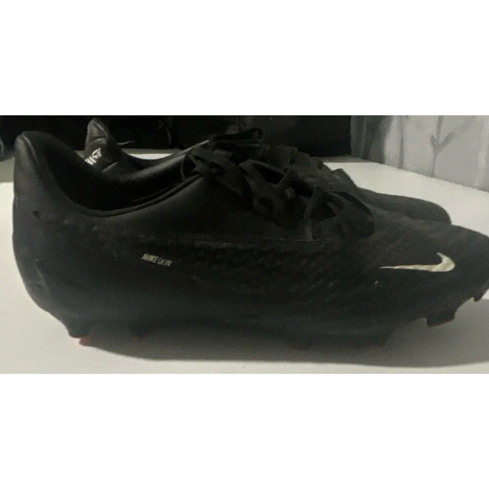 Nike Phantom GT Black Soccer Cleats, US Size 8.5